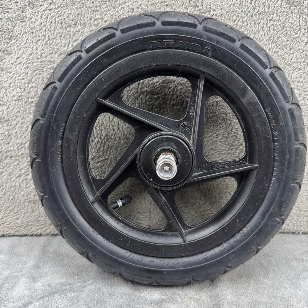 BOB Stroller Replacement Wheel 12" Front Kenda Tires Black Excellent